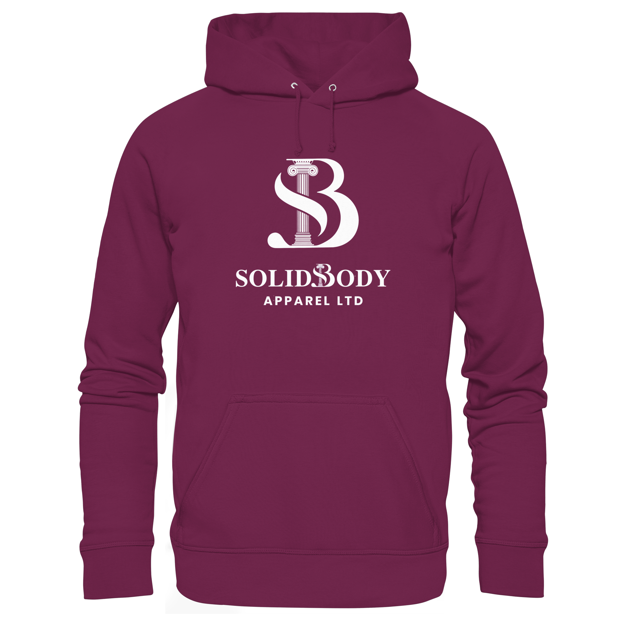 Burgundy Hoodie von The SolidBody