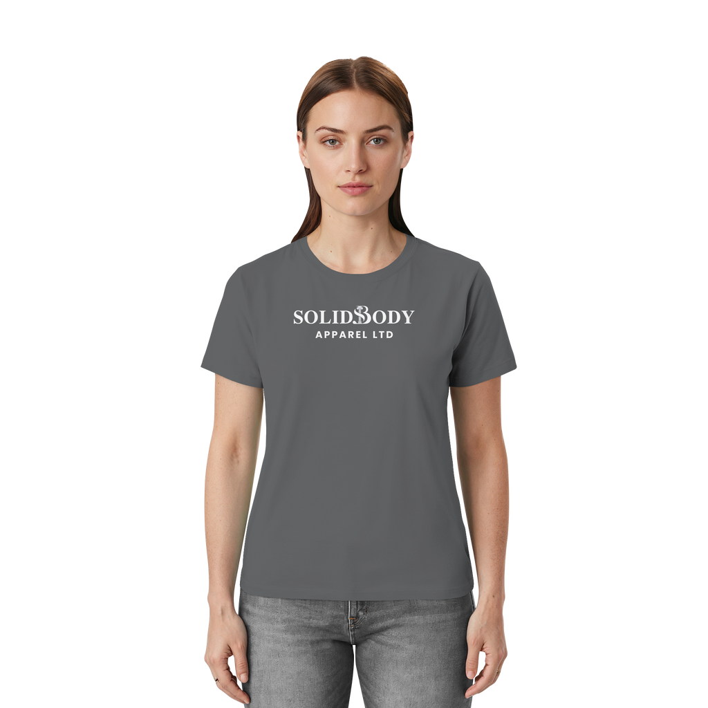 Front View Essential t-Shirt in Grau