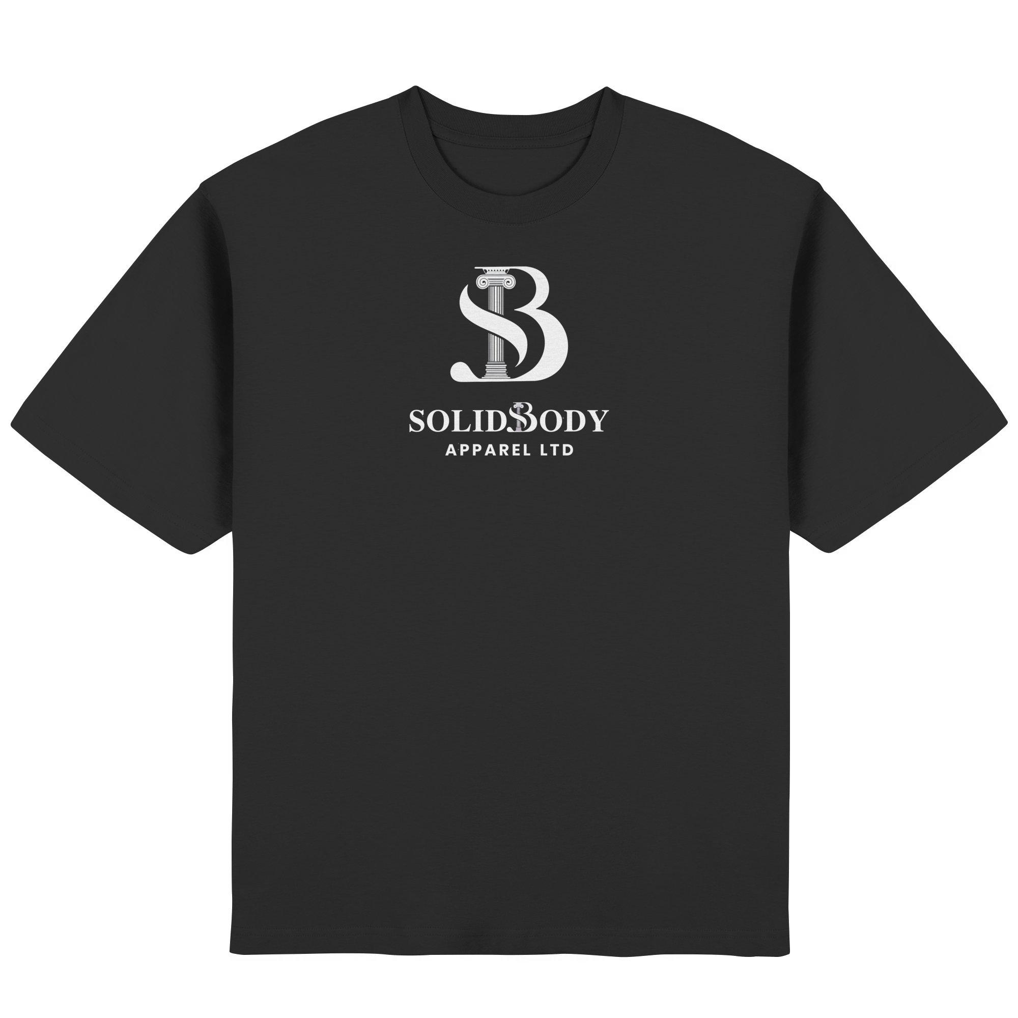 SolidBody Oversized T-Shirt in Schwarz mit Premium-Baumwolle