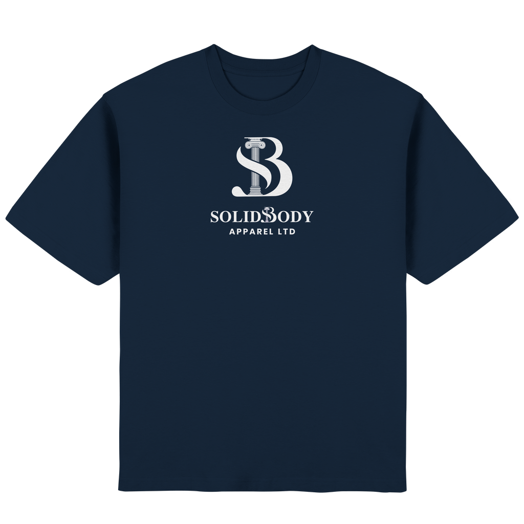 SolidBody Oversized T-Shirt in Marinenblau mit Premium-Baumwolle