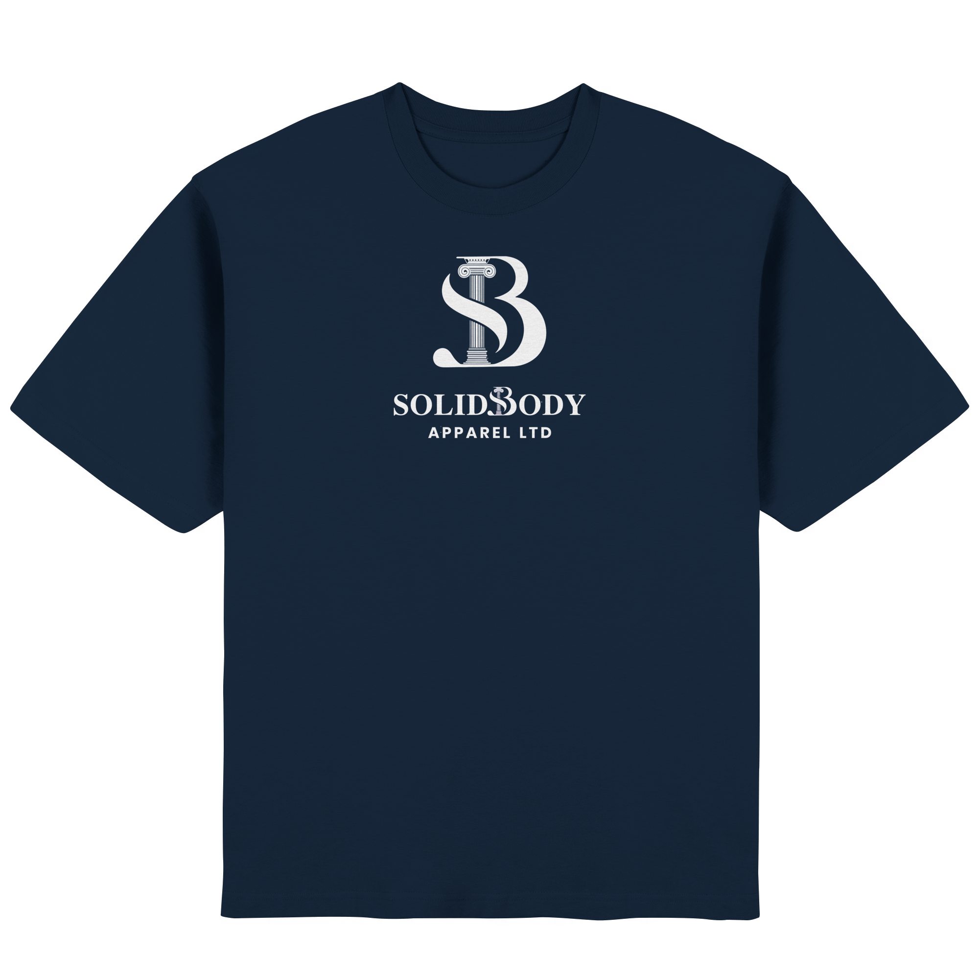 SolidBody Oversized T-Shirt in Marinenblau mit Premium-Baumwolle