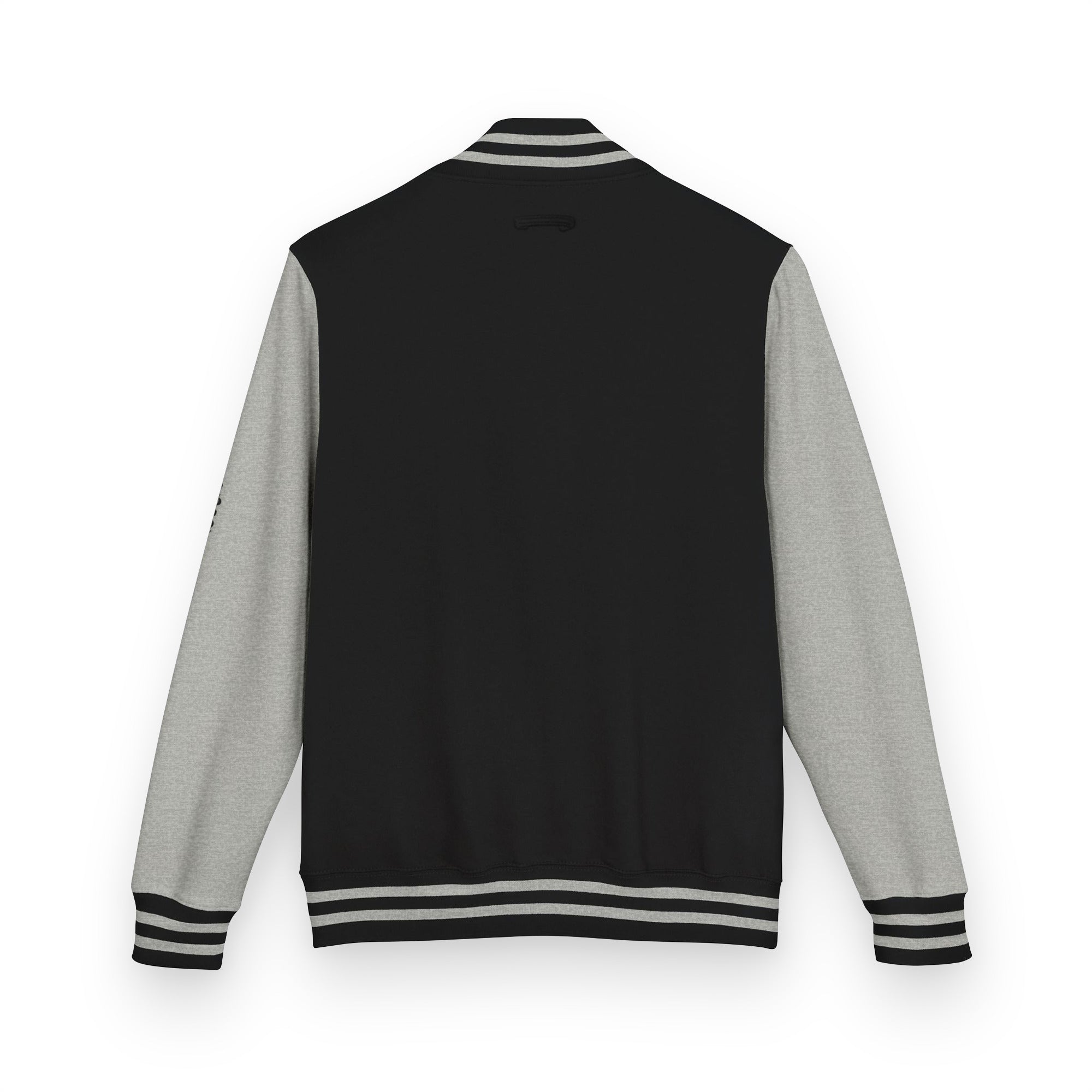 Letterman jacket in Black-heather-grey - Rücken