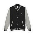 Letterman jacket in Black-heather-grey